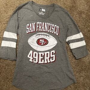 NFL Team Apparel San Francisco 49ers Gray Tee